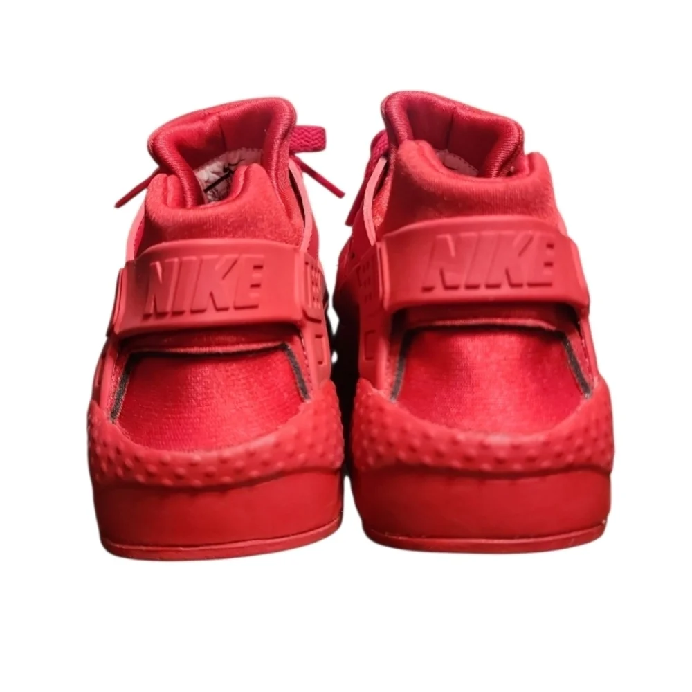 Nike Air Huarache GS Triple Red Sneakers Size 4Y=W5.5 654275-600 Streetwear Y2K